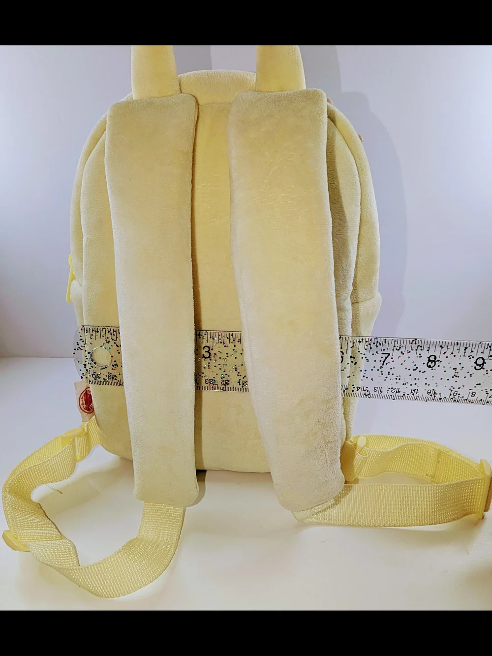 Gloveleya Girls Toddler Backpack Yellow Plush Velvet Soft
